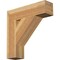 Ekena Millwork Traditional Block Rough Sawn Bracket, Western Red Cedar, 6"W x 24"D x 24"H BKT06X24X24TRA05RWR - alternate 1